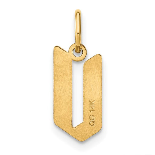 Dije con la Inicial "V" en Oro Amarillo de 14k