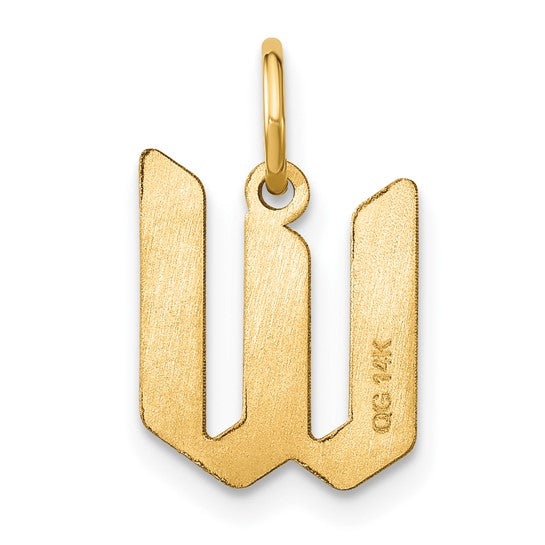 Colgante Inicial "W" en Oro Amarillo de 14k