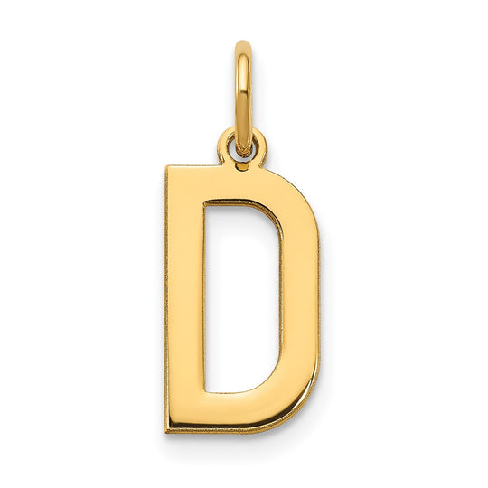 Dije de Inicial con Letra D en Oro Amarillo de 14k