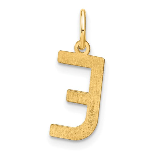 Dije con la Inicial "E" en Oro Amarillo de 14k