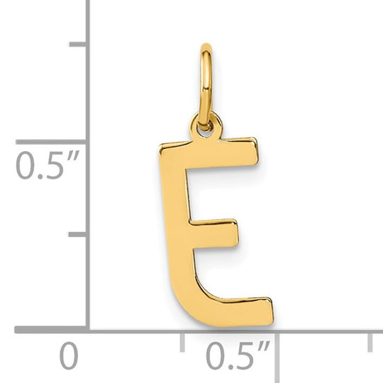 Dije con la Inicial "E" en Oro Amarillo de 14k