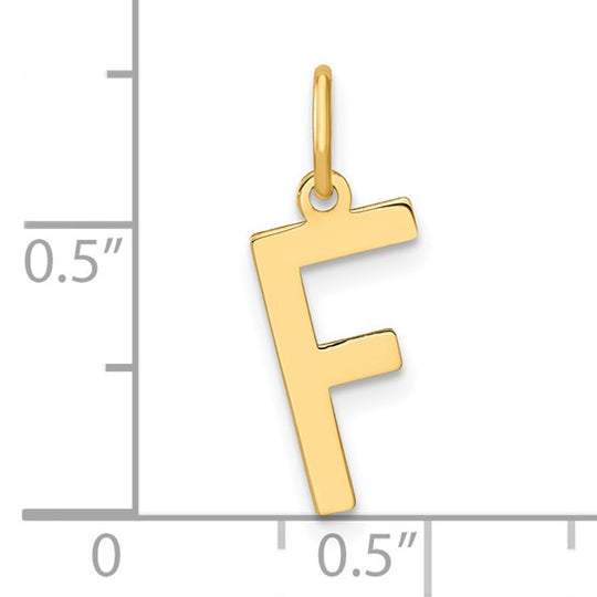 Dije con la Inicial "F" en Oro Amarillo de 14k