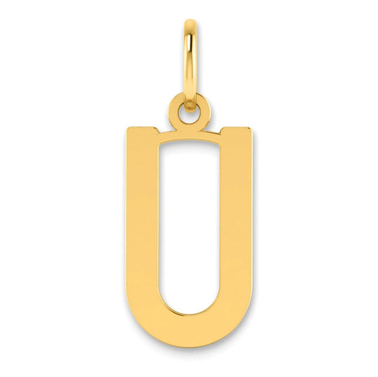 Colgante de Inicial "U" en Oro Amarillo de 14k