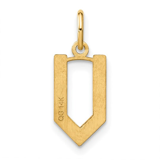 Dije con la Inicial "V" en Oro Amarillo de 14k