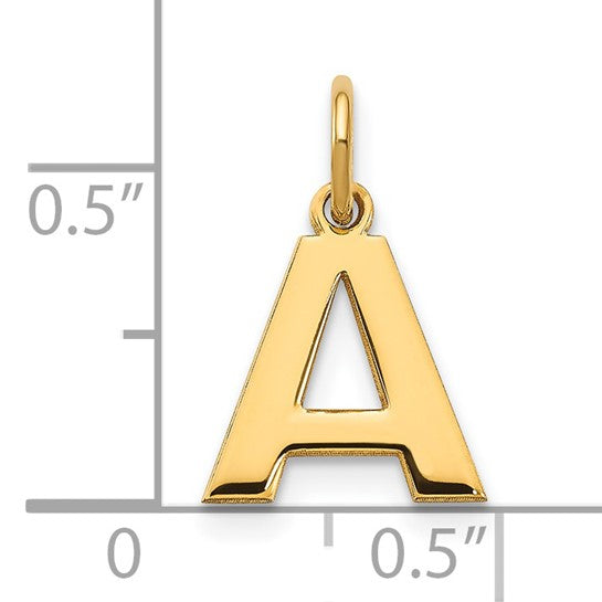 Colgante Inicial "A" en Oro Amarillo de 14k