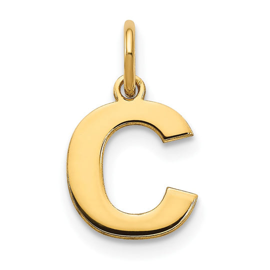 Colgante con la Inicial "C" en Oro Amarillo de 14k