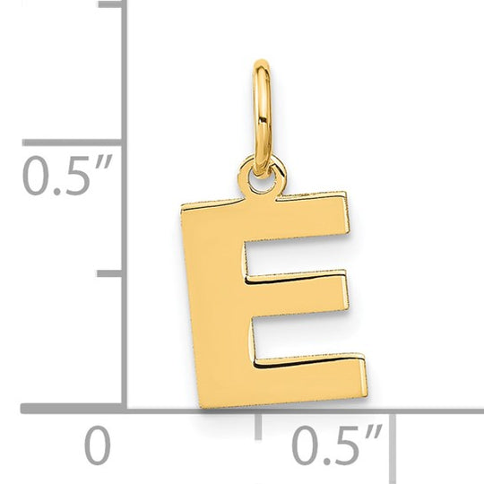 Dije con la Inicial "E" en Oro Amarillo de 14k