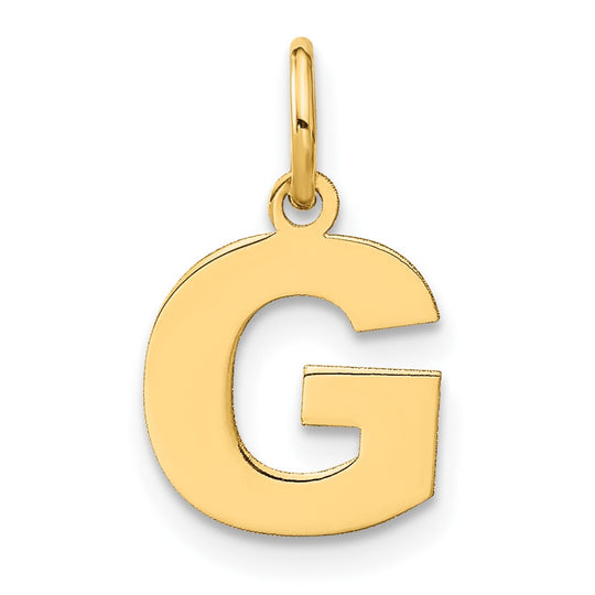 Colgante de Letra "G" en Oro Amarillo de 14k