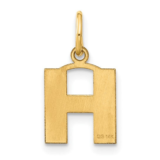 Dije de Inicial "H" en Oro Amarillo de 14K