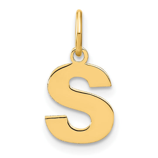 Colgante de Inicial "S" en Oro Amarillo de 14K