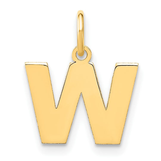 Colgante Inicial "W" en Oro Amarillo de 14k