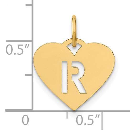 Dije Inicial "R" en Oro Amarillo de 14k