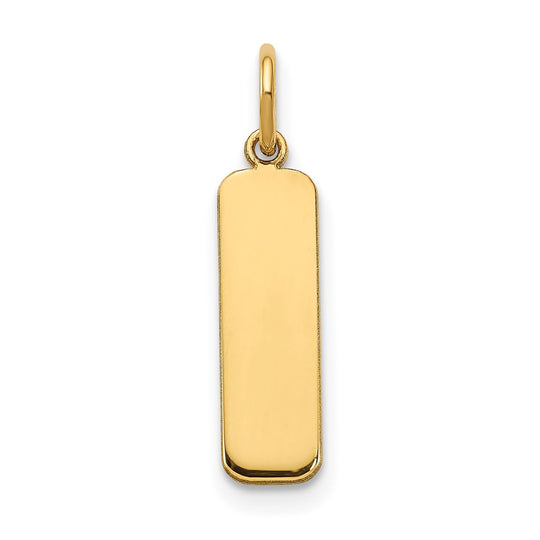 Dije de Barra Pequeña en Oro Amarillo de 14k