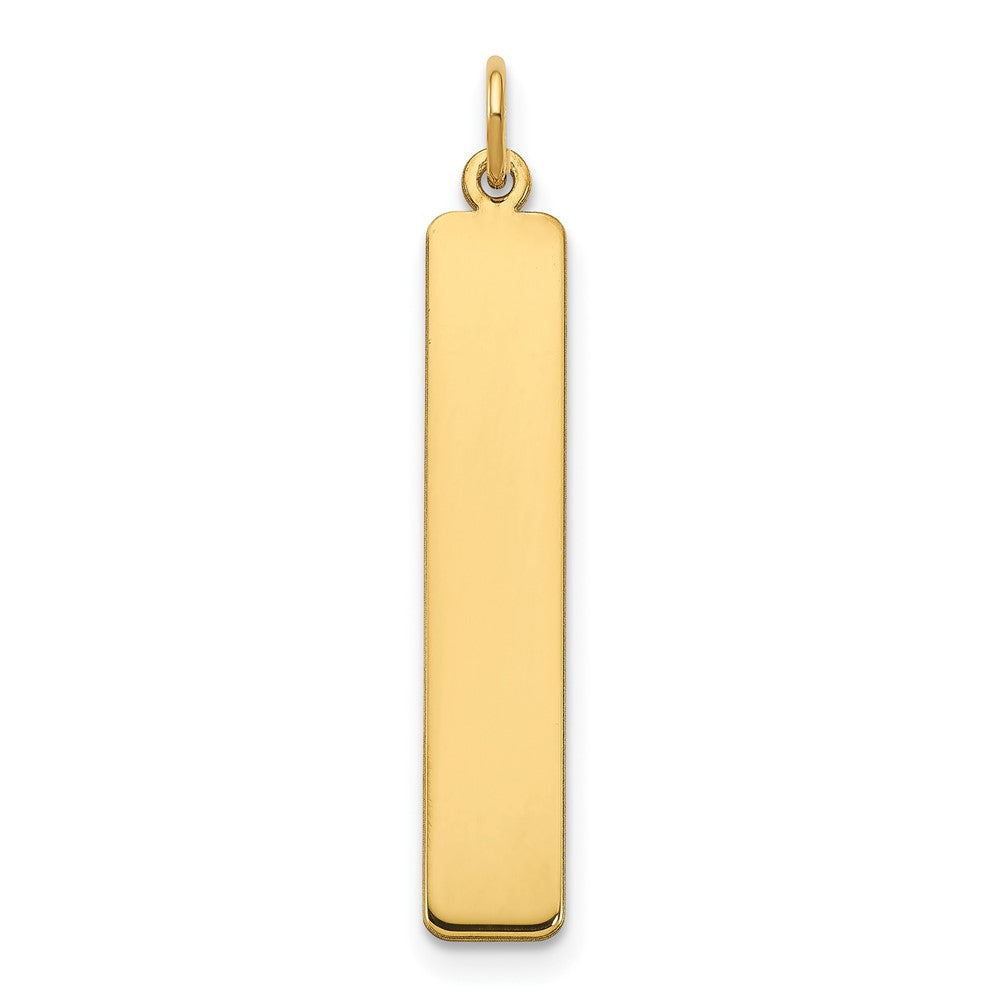 Barra Vertical Grande en Oro de 14k – Sin Terminar