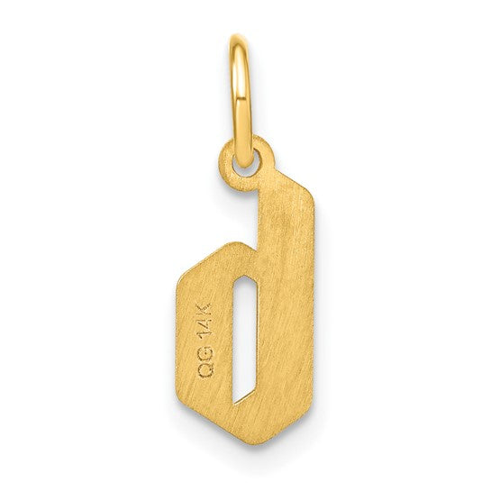 Colgante Inicial Letra B en Minúscula en Oro Amarillo de 14k