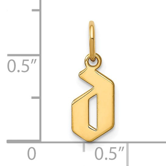 Dije con la Inicial "d" en Oro Amarillo de 14k