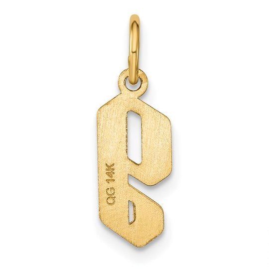 Colgante de Inicial con Letra "g" en Minúscula en Oro Amarillo de 14k