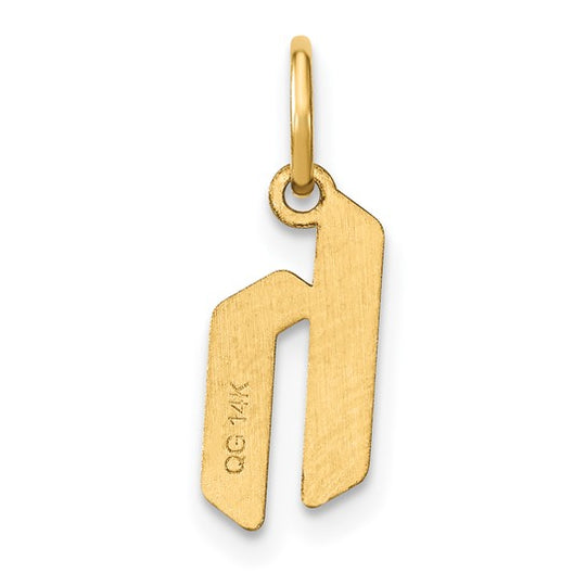 Dije Inicial "H" en Minúsculas en Oro Amarillo de 14K