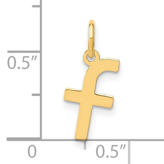 Colgante Inicial Letra F en Minúscula