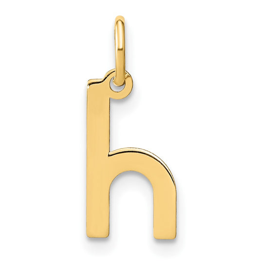 Dije de Inicial "h" en Oro Amarillo de 14K (Minúscula)