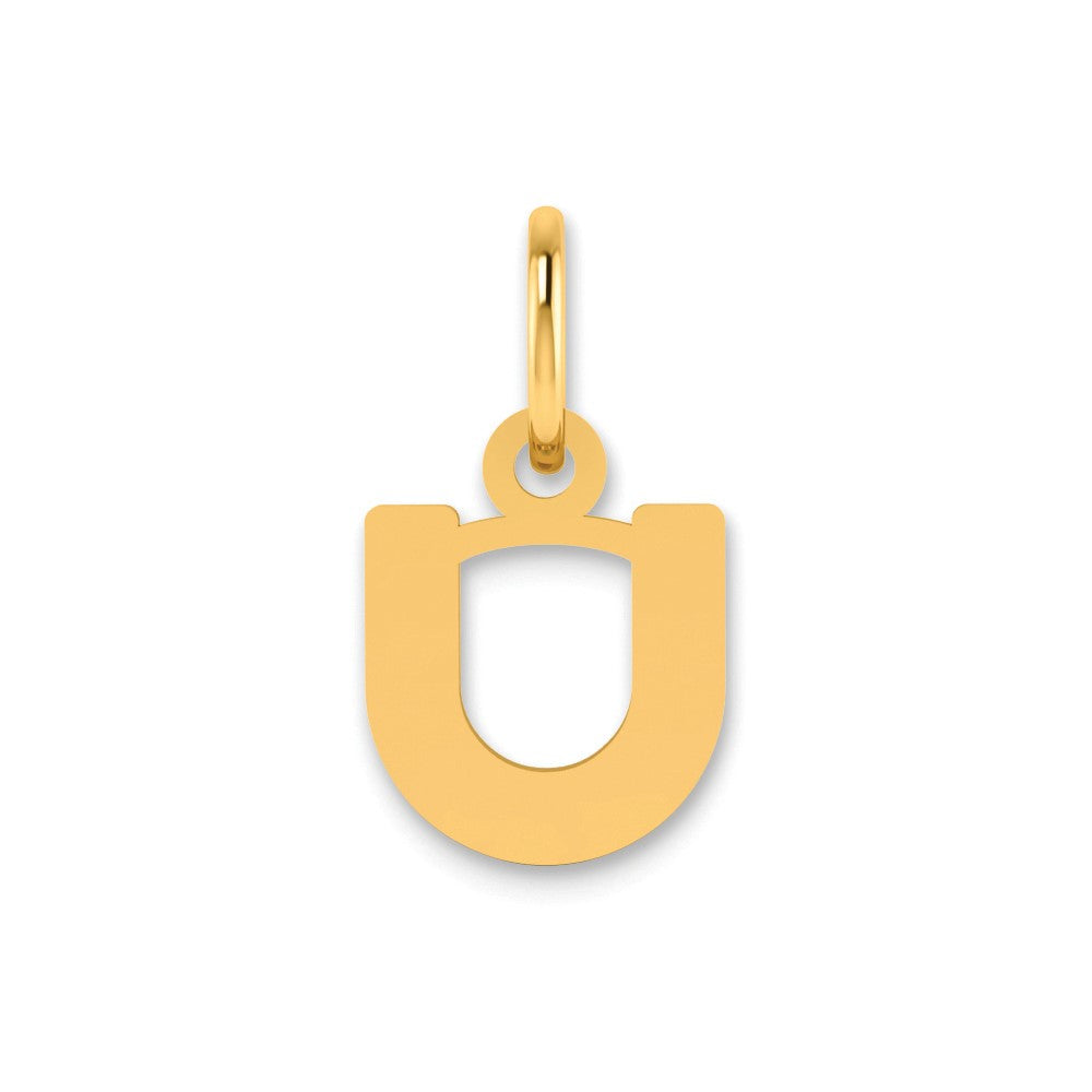 Colgante de Inicial "u" Minúscula en Oro Amarillo de 14k