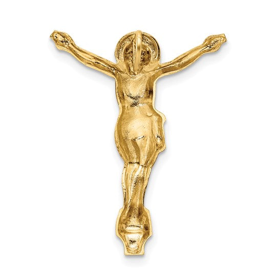 Colgante Cristo Resucitado en Oro Amarillo 14K Pulido Sólido