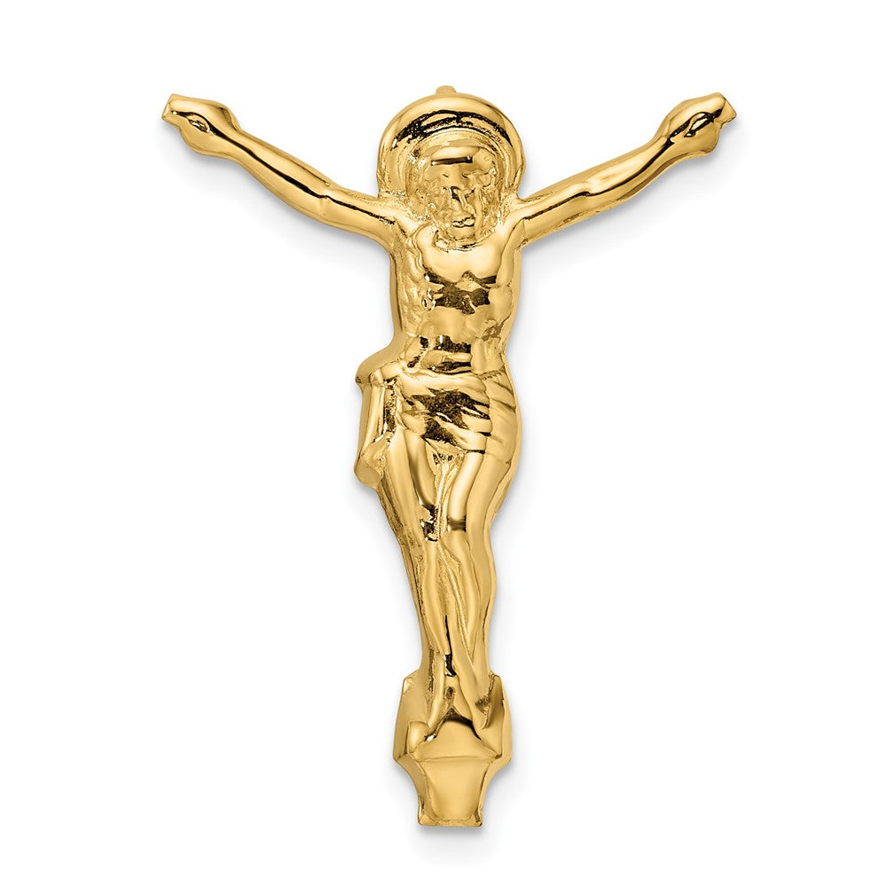 Colgante Cristo Resucitado en Oro Amarillo 14K Pulido Sólido