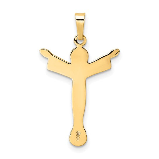 Colgante Cristo Resucitado Sólido de Oro 14K