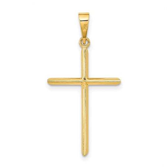 Colgante de Cruz Pulida 14K