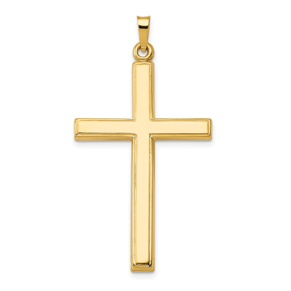 Colgante de Cruz Hueca en Oro Amarillo de 14k