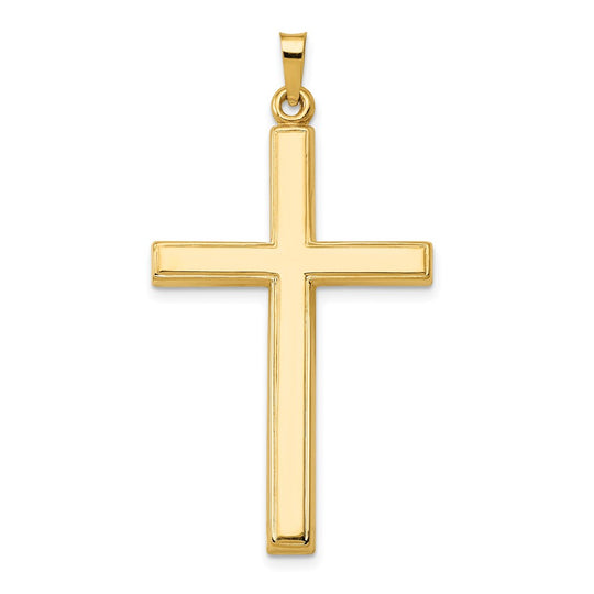 Colgante de Cruz Hueca en Oro Amarillo de 14k