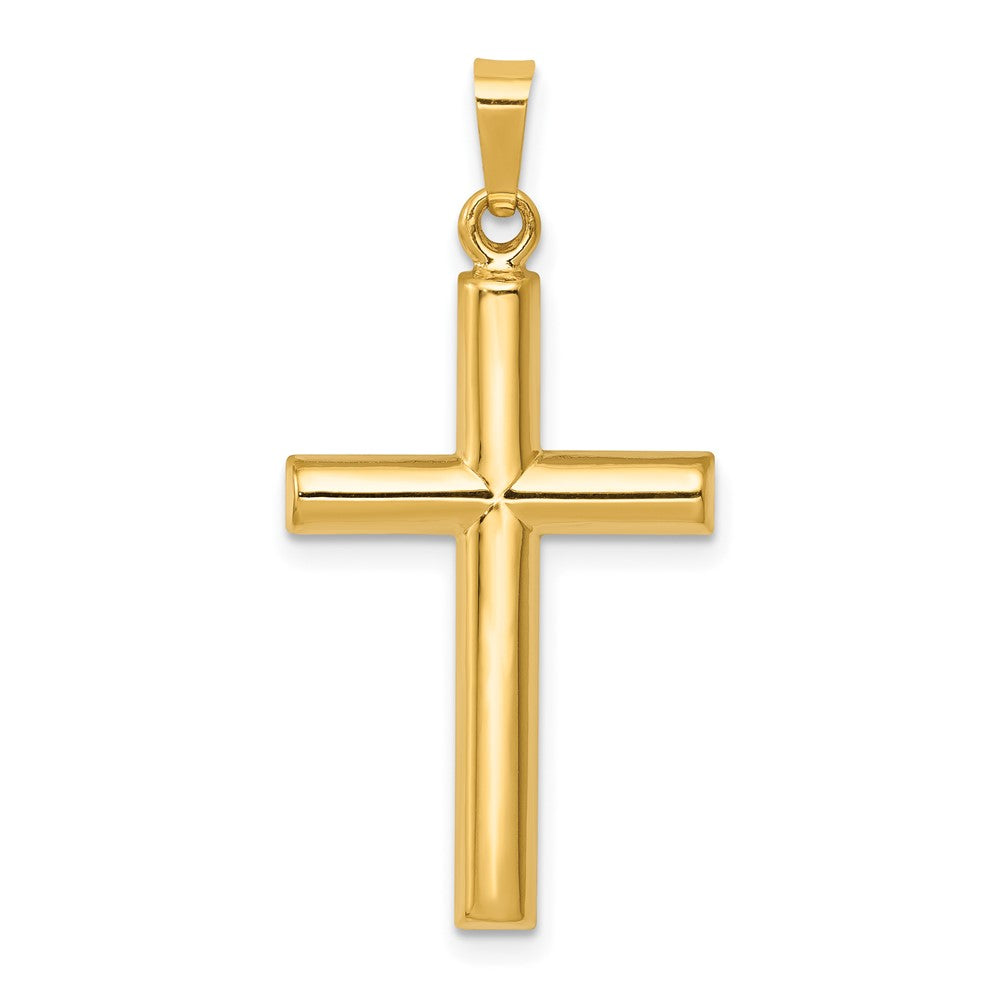 Colgante Cruz Hueca de 14k en Oro Amarillo