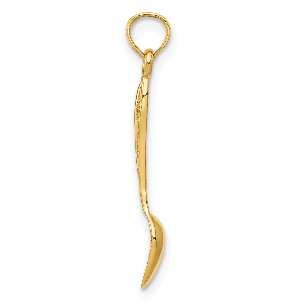 Colgante "Cucharita de Mesa 3D" de 14K