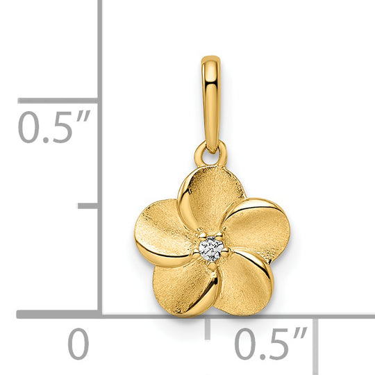 Colgante de Flor 14K