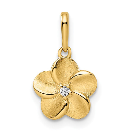 Colgante de Flor 14K