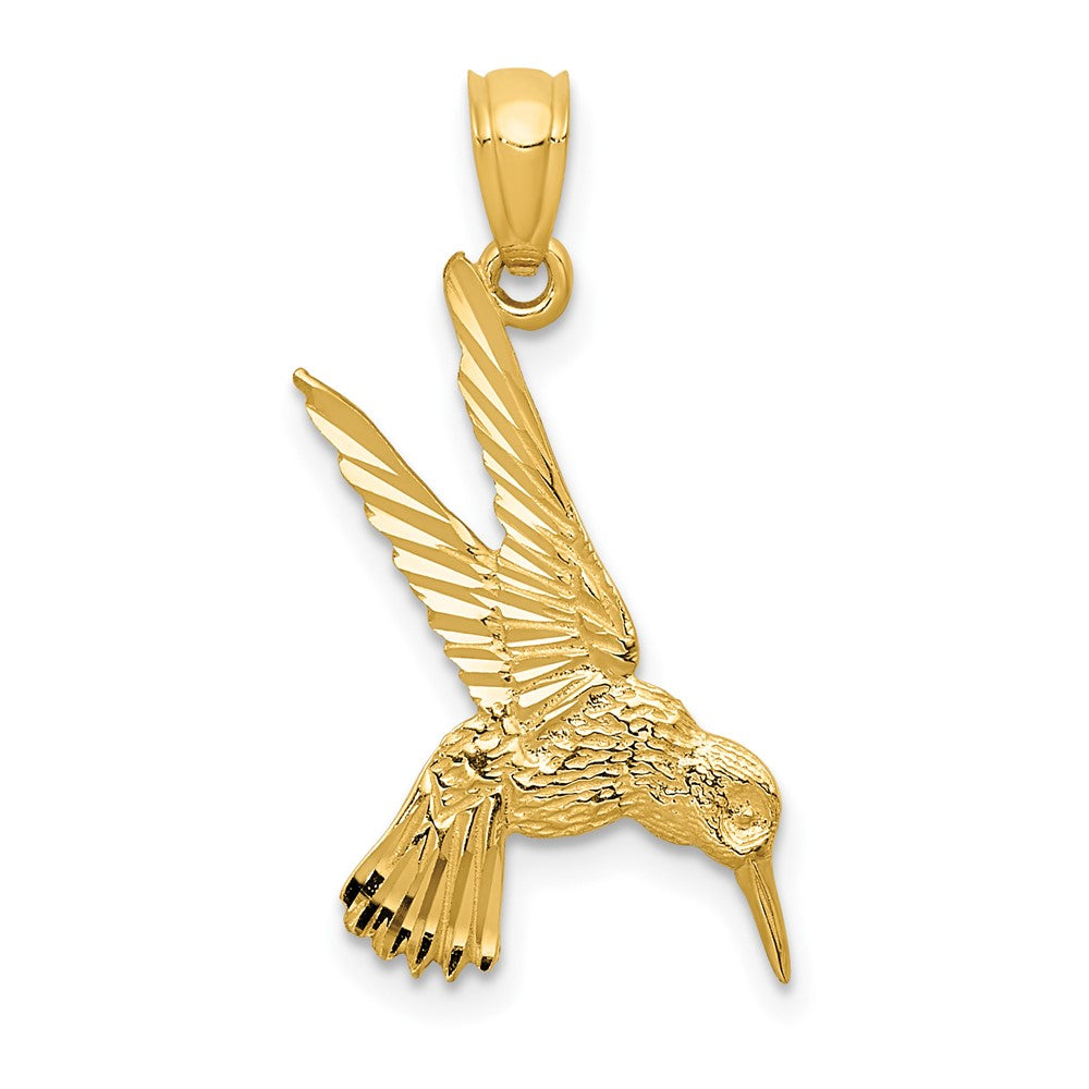 Colgante de Colibrí en Oro Amarillo 14k