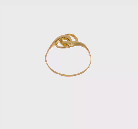 Anillo de Forma Libre en Oro Amarillo de 14k