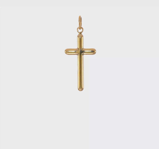 Colgante de Cruz en Oro Amarillo de 14k