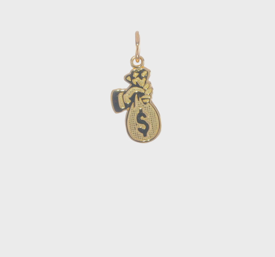 Dije de Bolsa de Dinero en Oro 14K