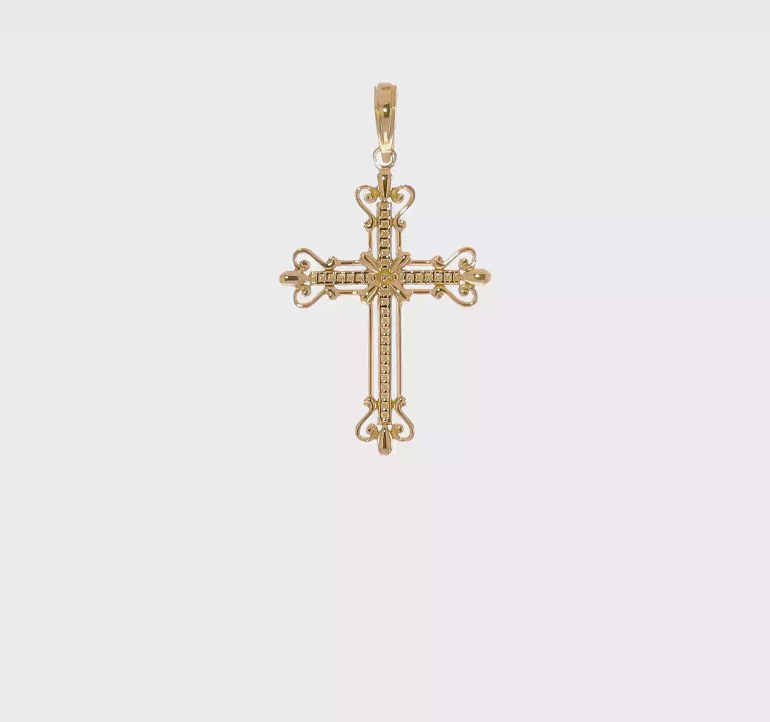 Colgante Cruz Elegante 14K