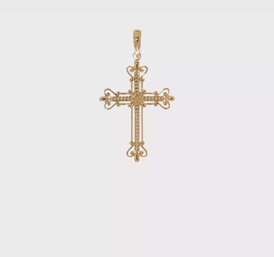 Colgante Cruz Elegante 14K