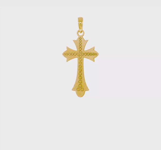 Colgante de Cruz en Oro Amarillo de 14k