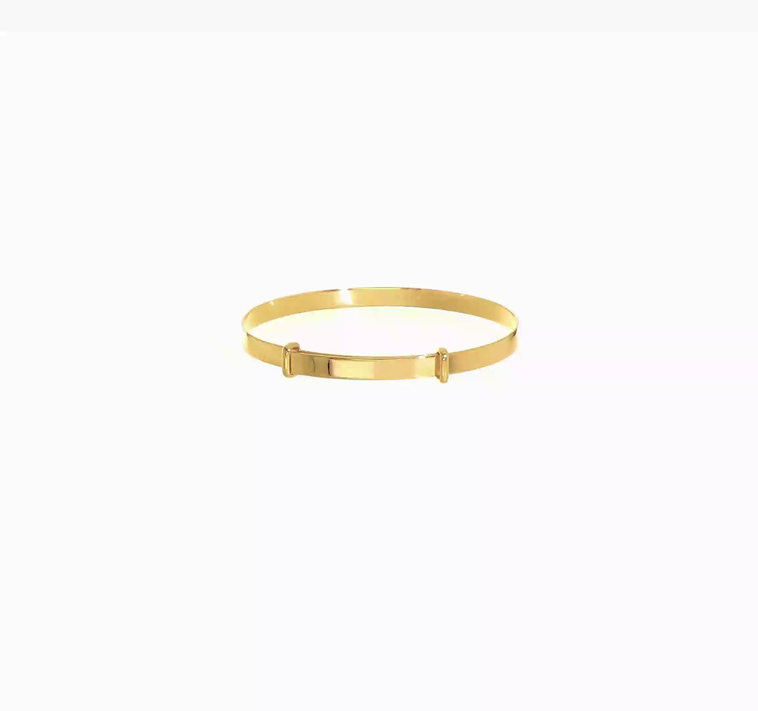 Brazalete Expandible para Bebé en Oro Amarillo de 14K Pulido - Madi K