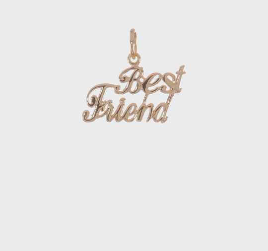 Dije "BEST FRIEND" en Oro de 10k