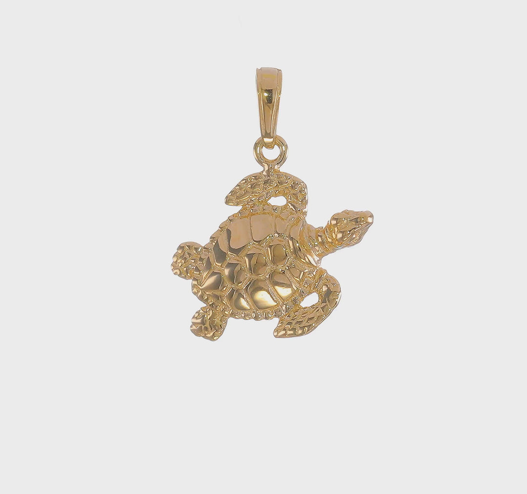 Colgante de Tortuga Marina 14k