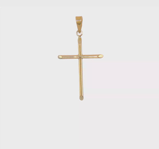 Colgante de Cruz Pulida 14K