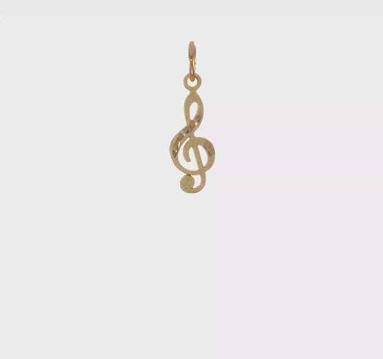 Dije de Clave de Sol en Oro de 14k