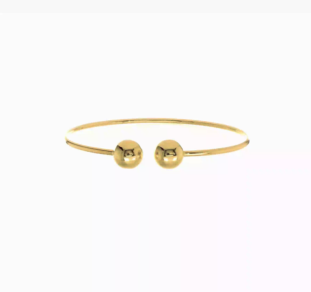 Brazalete Flexible Pulido de 14K