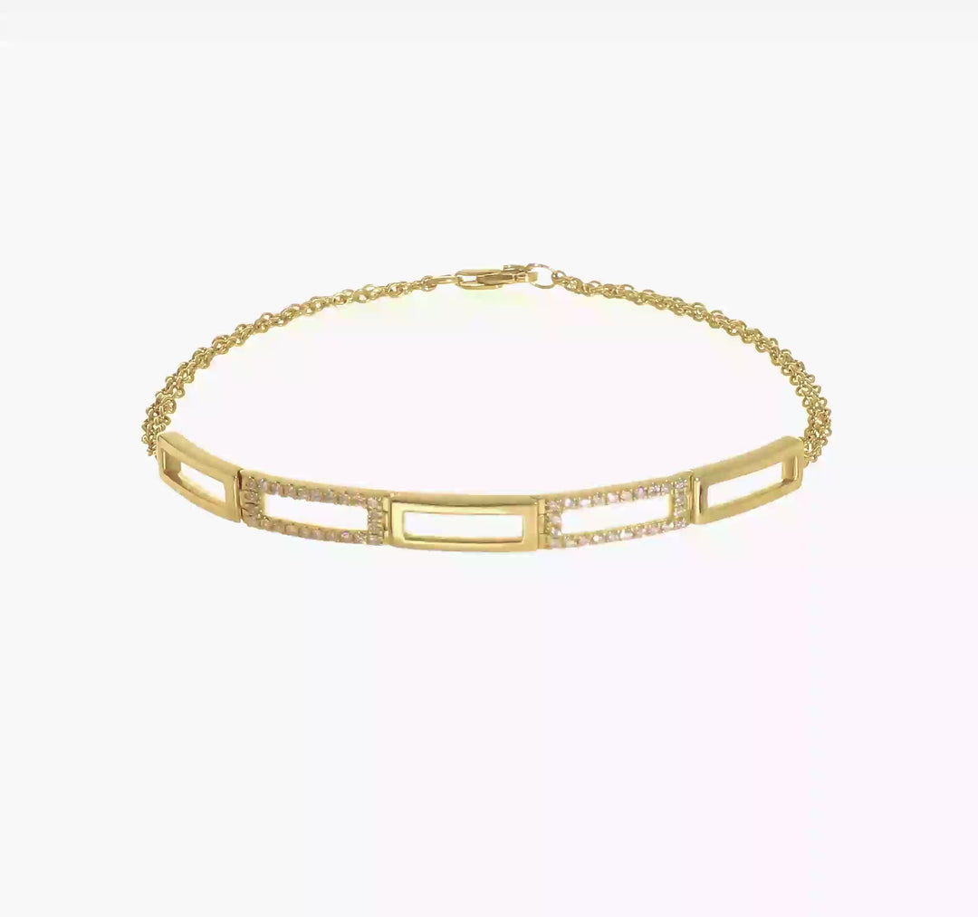 Dije de Letra "H" en Oro Amarillo de 14K