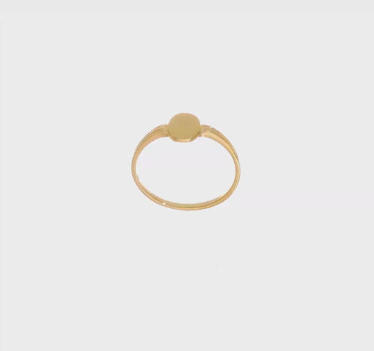 Anillo de Sello en Oro Amarillo de 14k